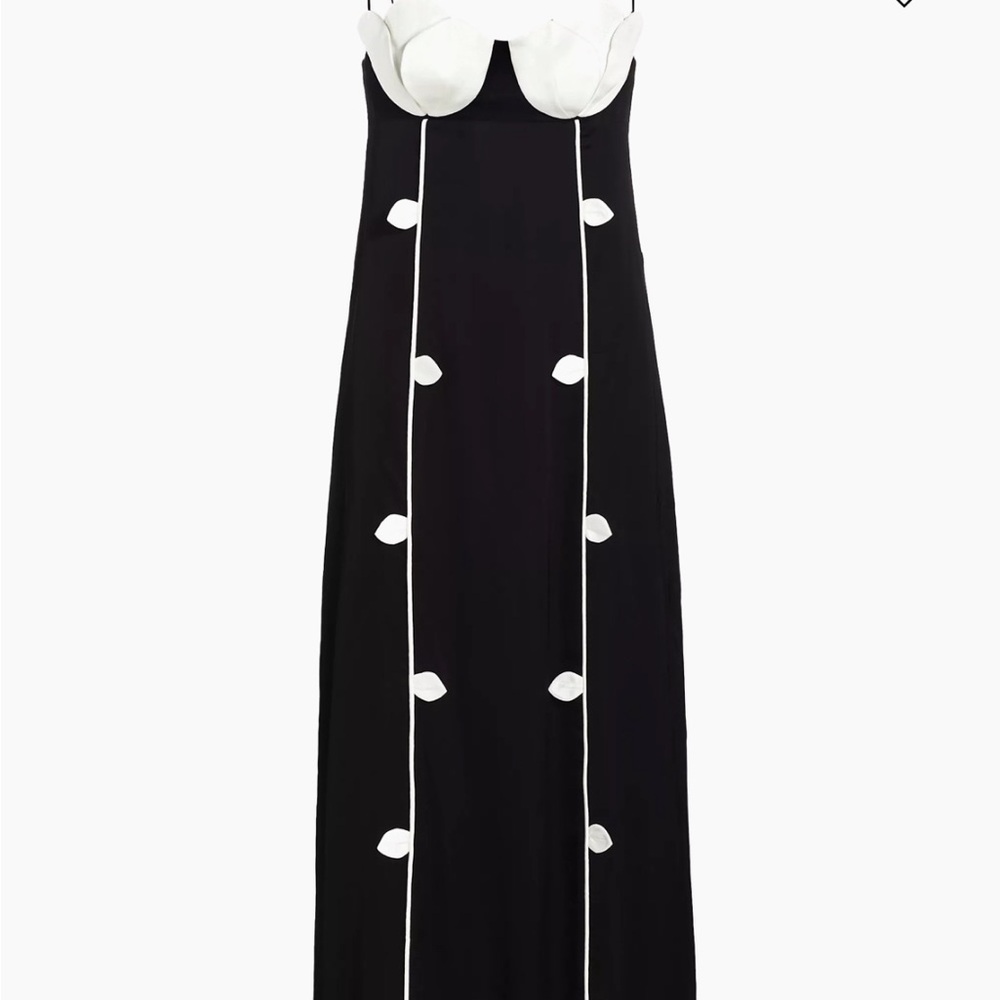FARM Rio Black and White Maxi Dress